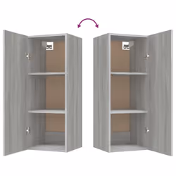 vidaXL TV Cabinet Entertainment Centre Media TV Unit TV Stand Engineered Wood - Grey sonoma - Additional view 9