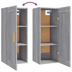 VidaXL 817451 shelve Wood Grey - Additional view 8