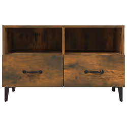 vidaXL TV Cabinet Engineered Wood Media HiFi Cabinet TV Console Multi Colours - Smoked oak - Additional view 5