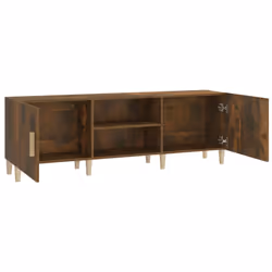 vidaXL TV Cabinet Engineered Wood Indoor TV Console Media Unit Multi Colours - Smoked oak - Additional view 6