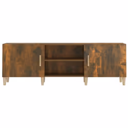 vidaXL TV Cabinet Engineered Wood Indoor TV Console Media Unit Multi Colours - Smoked oak - Additional view 7