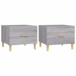 vidaXL 1/2x Coffee Table Engineered Wood Couch Accent End Table Multi Colours - Grey sonoma, 2