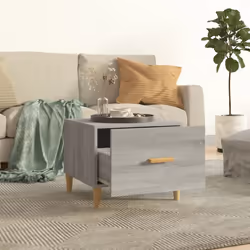 vidaXL 1/2x Coffee Table Engineered Wood Couch Accent End Table Multi Colours - Grey sonoma, 2 - Additional view 4