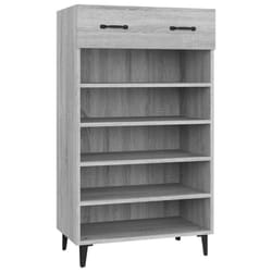 vidaXL Shoe Cabinet Engineered Wood Indoor Shoe Storage Rack Multi Colours - Grey sonoma