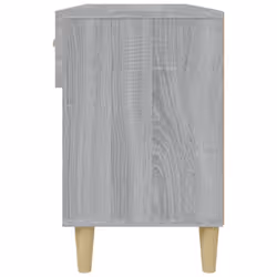 vidaXL Shoe Cabinet Grey Sonoma Engineered Wood Hallway Shoe Storage Cupboard - Additional view 9
