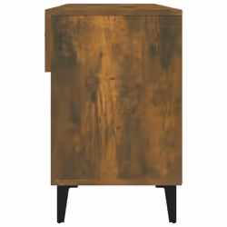 vidaXL Shoe Cabinet Smoked Oak Engineered Wood Hallway Shoe Storage Cupboard - Additional view 8