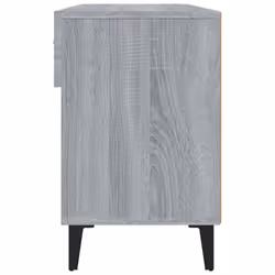 vidaXL Shoe Cabinet Grey Sonoma Engineered Wood Hallway Shoe Storage Cupboard - Additional view 8