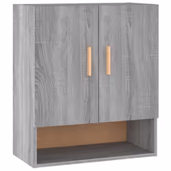 vidaXL Wall Cabinet Hanging Storage Cabinet Wall Cupboard Engineered Wood - Grey sonoma