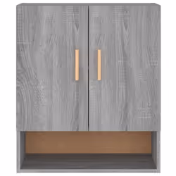 vidaXL Wall Cabinet Hanging Storage Cabinet Wall Cupboard Engineered Wood - Grey sonoma - Additional view 6