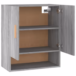 vidaXL Wall Cabinet Hanging Storage Cabinet Wall Cupboard Engineered Wood - Grey sonoma - Additional view 9