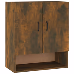 vidaXL Wall Cabinet Hanging Storage Cabinet Wall Cupboard Engineered Wood - Smoked oak