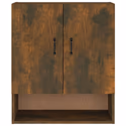 vidaXL Wall Cabinet Hanging Storage Cabinet Wall Cupboard Engineered Wood - Smoked oak - Additional view 5