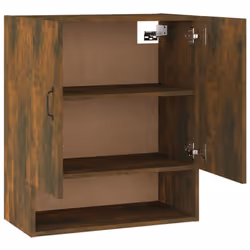 vidaXL Wall Cabinet Hanging Storage Cabinet Wall Cupboard Engineered Wood - Smoked oak - Additional view 7