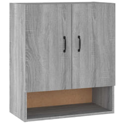 vidaXL Wall Cabinet Hanging Storage Cabinet Wall Cupboard Engineered Wood - Grey sonoma