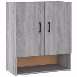 vidaXL Wall Cabinet Hanging Storage Cabinet Wall Cupboard Engineered Wood - Grey sonoma