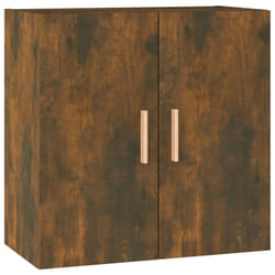 vidaXL Wall Cabinet Floating TV Unit Wall Mounted Cabinet Engineered Wood - Smoked oak