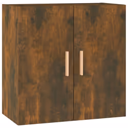 vidaXL Wall Cabinet Floating TV Unit Wall Mounted Cabinet Engineered Wood - Smoked oak - Additional view 4