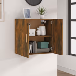 vidaXL Wall Cabinet Floating TV Unit Wall Mounted Cabinet Engineered Wood - Smoked oak - Additional view 5