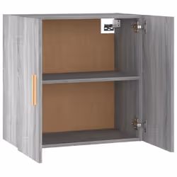 vidaXL Wall Cabinet Floating TV Unit Wall Mounted Cabinet Engineered Wood - Grey sonoma - Additional view 9