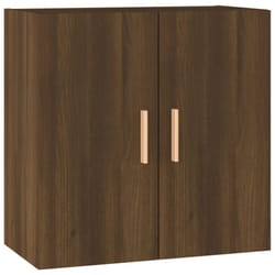 vidaXL Wall Cabinet Floating TV Unit Wall Mounted Cabinet Engineered Wood - Brown oak