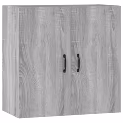 vidaXL Wall Cabinet Hanging Storage Cabinet Wall Cupboard Engineered Wood - Grey sonoma - Additional view 9