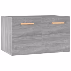 vidaXL Wall Cabinet Hanging Storage Cabinet Wall Cupboard Engineered Wood - Grey sonoma