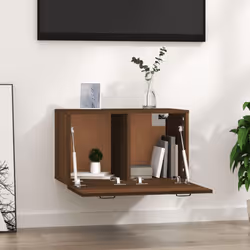 vidaXL Wall Cabinet Hanging Storage Cabinet Wall Cupboard Engineered Wood - Brown oak - Additional view 7