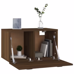 vidaXL Wall Cabinet Hanging Storage Cabinet Wall Cupboard Engineered Wood - Brown oak - Additional view 8