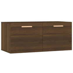 vidaXL Wall Cabinet Hanging Storage Cabinet Wall Cupboard Engineered Wood - Brown oak
