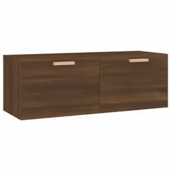 vidaXL Wall Cabinet Hanging Storage Cabinet Wall Cupboard Engineered Wood - Brown oak