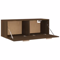 vidaXL Wall Cabinet Hanging Storage Cabinet Wall Cupboard Engineered Wood - Brown oak - Additional view 7