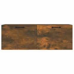 vidaXL Wall Cabinet Engineered Wood Floating TV Unit Cabinet Multi Colours - Smoked oak - Additional view 5