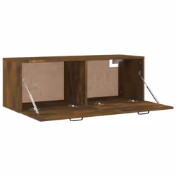 vidaXL Wall Cabinet Engineered Wood Floating TV Unit Cabinet Multi Colours - Smoked oak - Additional view 7