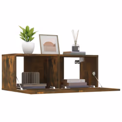 vidaXL TV Cabinet Entertainment Centre Media TV Unit TV Stand Engineered Wood - Smoked oak - Additional view 4