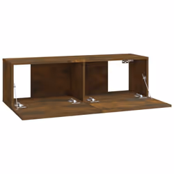 vidaXL 2x Wall TV Cabinets Media Cabinet Sideboard TV Stand Engineered Wood - smoked oak - Additional view 5