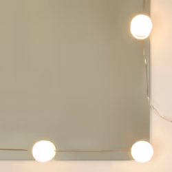 vidaXL Dressing Table with LED Vanity Table Makeup Vanity Desk Cosmetic Table - Smoked oak - Additional view 6