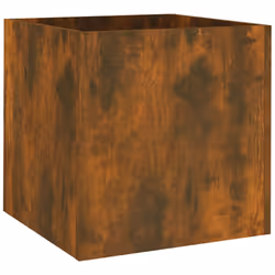 vidaXL Planter Box Plant Pot Raised Bed Planter Flower Box Engineered Wood - Smoked oak