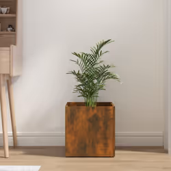 vidaXL Planter Box Plant Pot Raised Bed Planter Flower Box Engineered Wood - Smoked oak