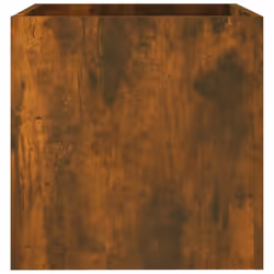 vidaXL Planter Box Plant Pot Raised Bed Planter Flower Box Engineered Wood - Smoked oak - Additional view 4