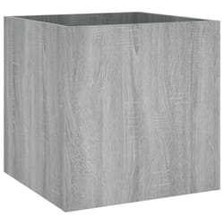 vidaXL Planter Box Plant Pot Raised Bed Planter Flower Box Engineered Wood - Grey sonoma
