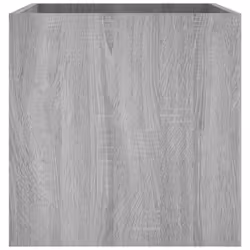 vidaXL Planter Box Plant Pot Raised Bed Planter Flower Box Engineered Wood - Grey sonoma - Additional view 6