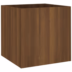 vidaXL Planter Box Plant Pot Raised Bed Planter Flower Box Engineered Wood - Brown oak
