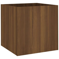 vidaXL Planter Box Plant Pot Raised Bed Planter Flower Box Engineered Wood - Brown oak