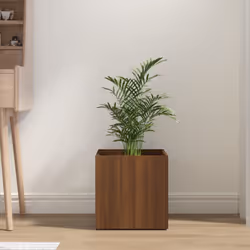 vidaXL Planter Box Plant Pot Raised Bed Planter Flower Box Engineered Wood - Brown oak
