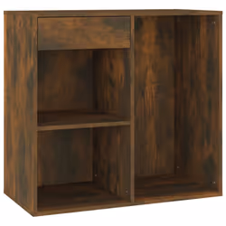 vidaXL Cosmetic Cabinet Dressing Room Storage Makeup Cupboard Engineered Wood - smoked oak
