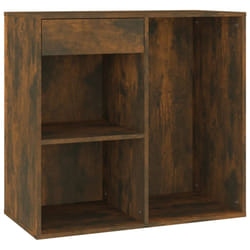vidaXL Cosmetic Cabinet Dressing Room Storage Makeup Cupboard Engineered Wood - smoked oak