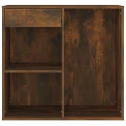 vidaXL Cosmetic Cabinet Dressing Room Storage Makeup Cupboard Engineered Wood - smoked oak
