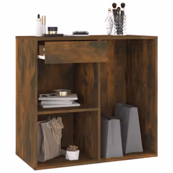 vidaXL Cosmetic Cabinet Dressing Room Storage Makeup Cupboard Engineered Wood - smoked oak - Additional view 6
