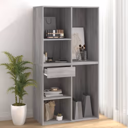vidaXL Cosmetic Cabinet Dressing Room Storage Makeup Cupboard Engineered Wood - grey sonoma - Additional view 7