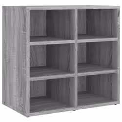 vidaXL Shoe Cabinet Hallway Wall Mounted Shoe Storage Rack Shelf Cupboard - grey sonoma, 1